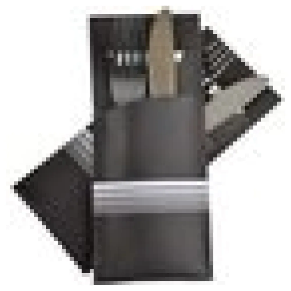 Pochetto Bestecktaschen 200x85mm schwarz weiße Streifen Serviette weiß, 520 Stk. – Bild 4