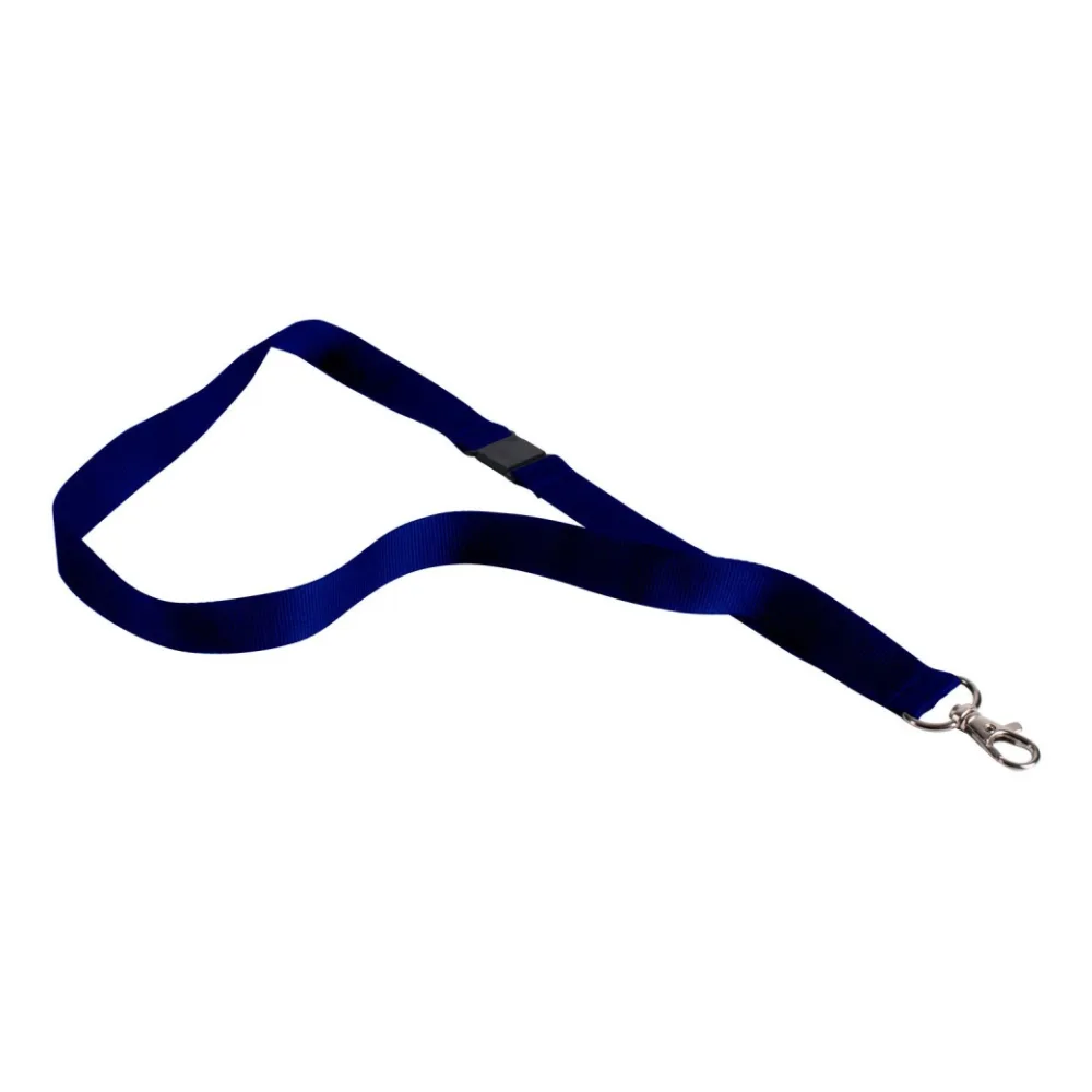 Textilband für Ausweishalter Schlüsselband Lanyard Schlüsselbänder blau, 10 Stk. – Bild 2