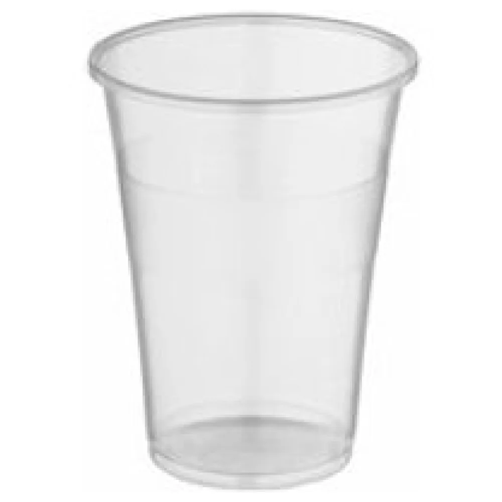 Trinkbecher klar mit Eichstrich bei 0,25l und 0,3l | 250ml 300ml aus PP, 50 Stk. – Bild 3