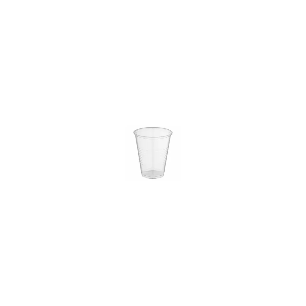 Trinkbecher klar mit Eichstrich 0,3 l, 300ml, PP, stabil, O 95 mm, 50 Stk.