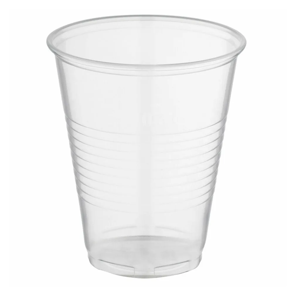 Trinkbecher klar mit Eichstrich 0,3 l, 300ml, PP, stabil, O 95 mm, 50 Stk. – Bild 2