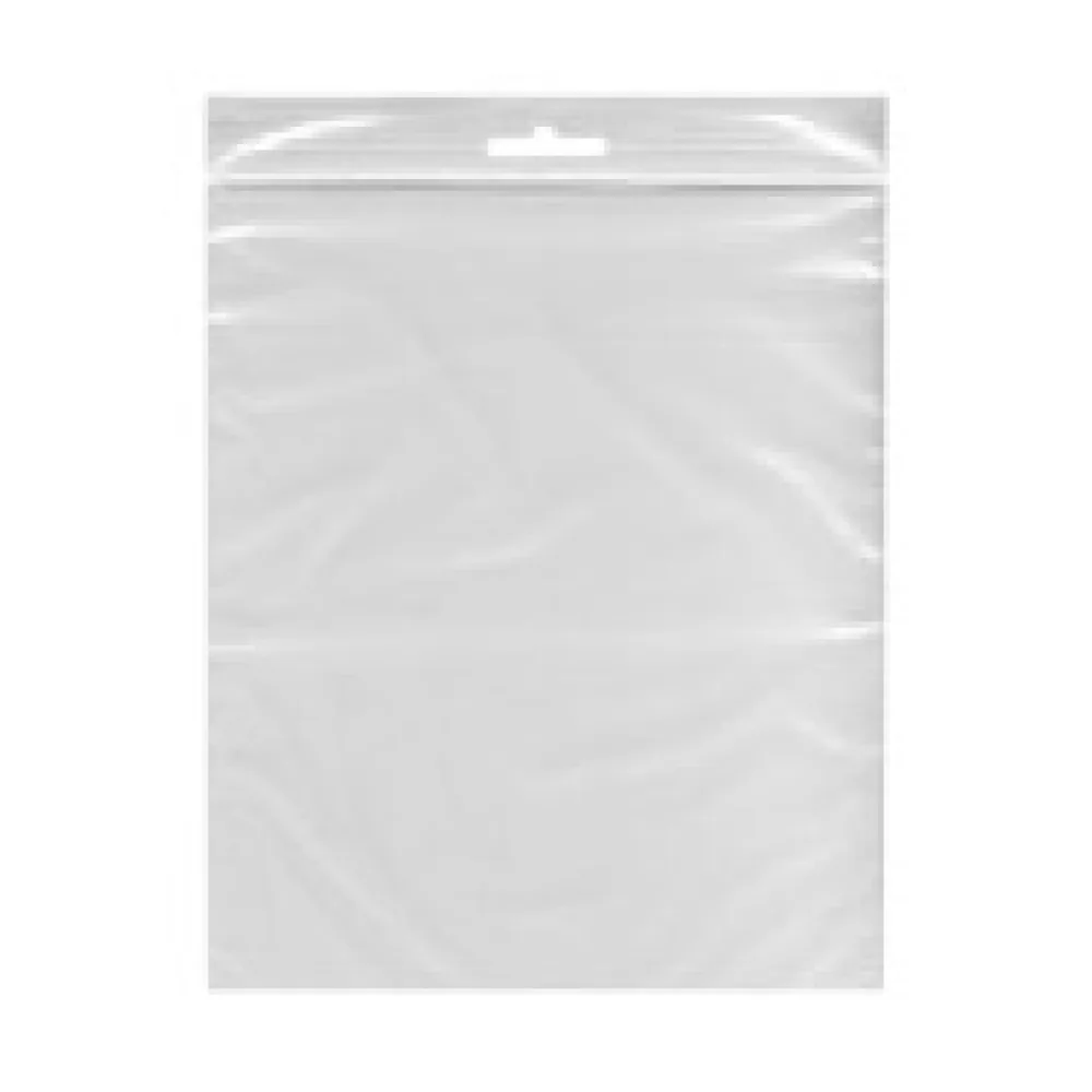 Druckverschlussbeutel 120 x 170 mm mit Eurolochung, 90 my, extrastark, 100 Stk.
