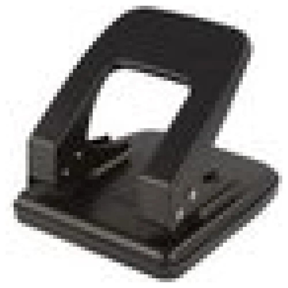 Premium Bürolocher mit Anschlagschiene für 35 Blatt Metallgehäuse, schwarz – Bild 4
