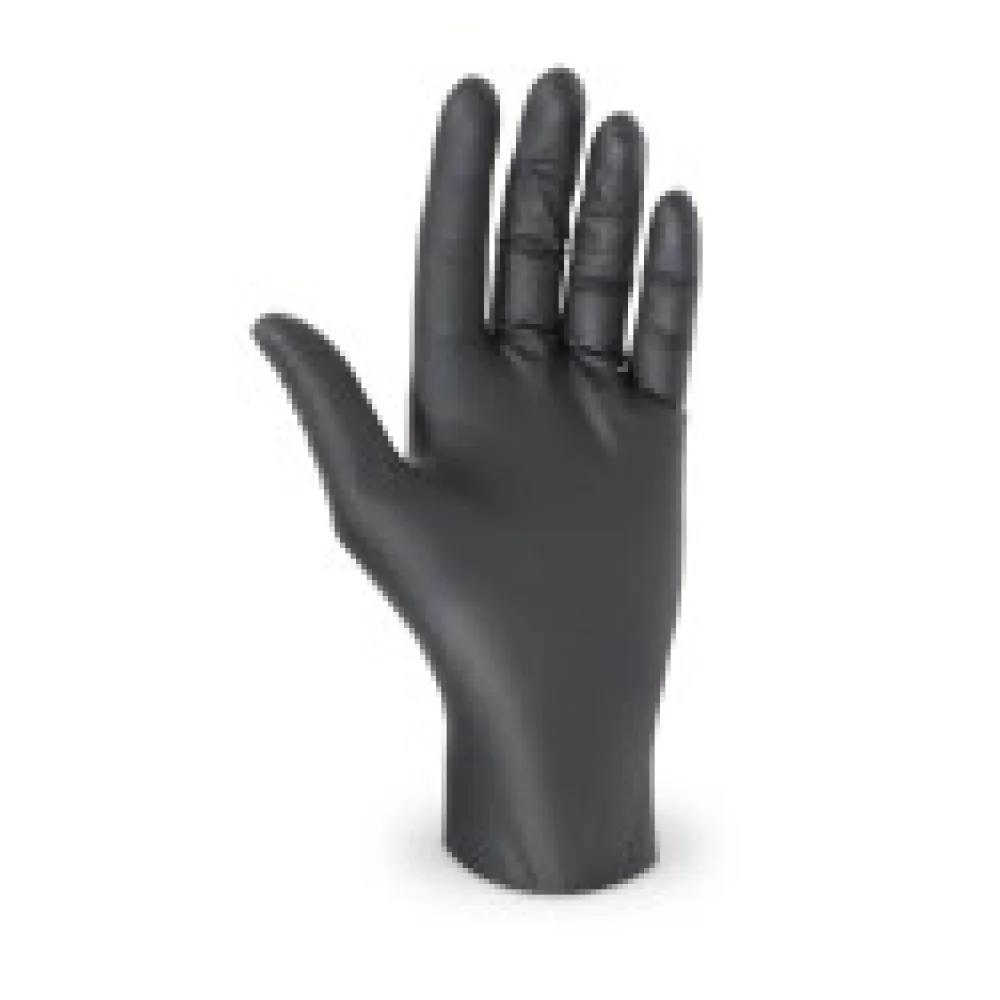 Nitril Einweghandschuhe puderfrei extrem reißfest schwarz Gr. XL, 100 Stk.