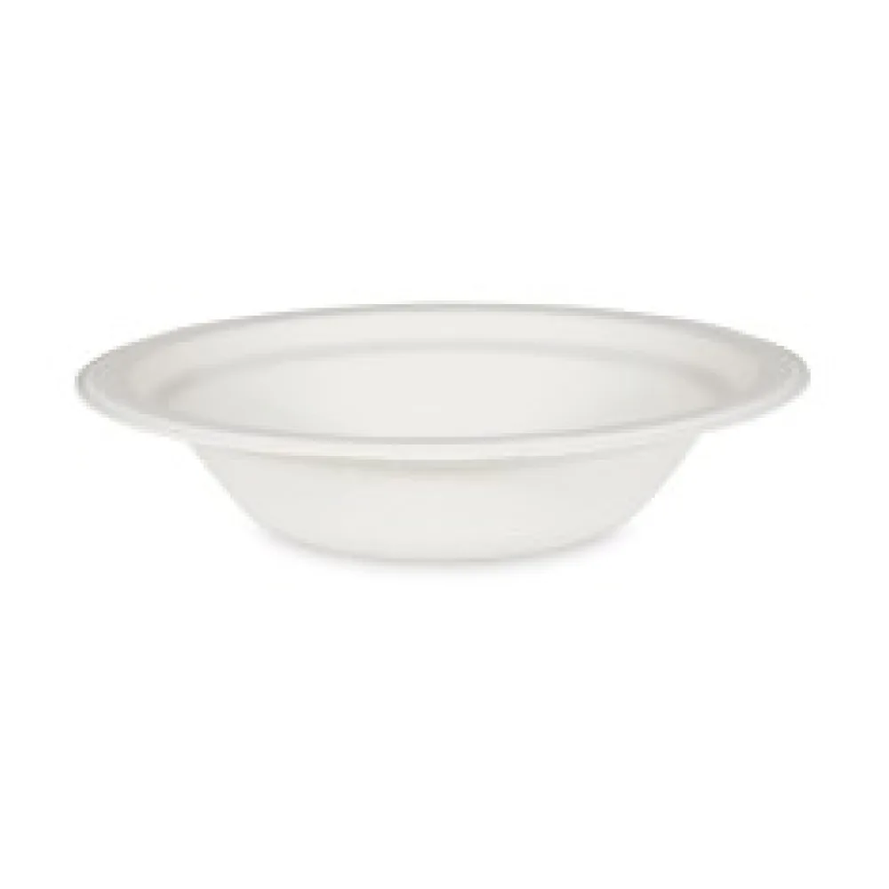 Bio Suppenteller Salatschalen Schale rund Zuckerrohr 400ml O 18 x 4 cm, 50 Stk.