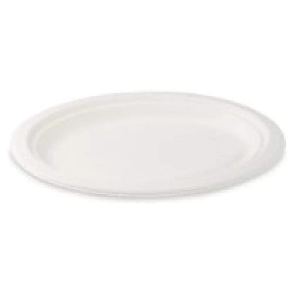 Bio Servierteller Fleischteller oval aus Zuckerrohr Bagasse 26 x 20 cm, 50 Stk. – Bild 3
