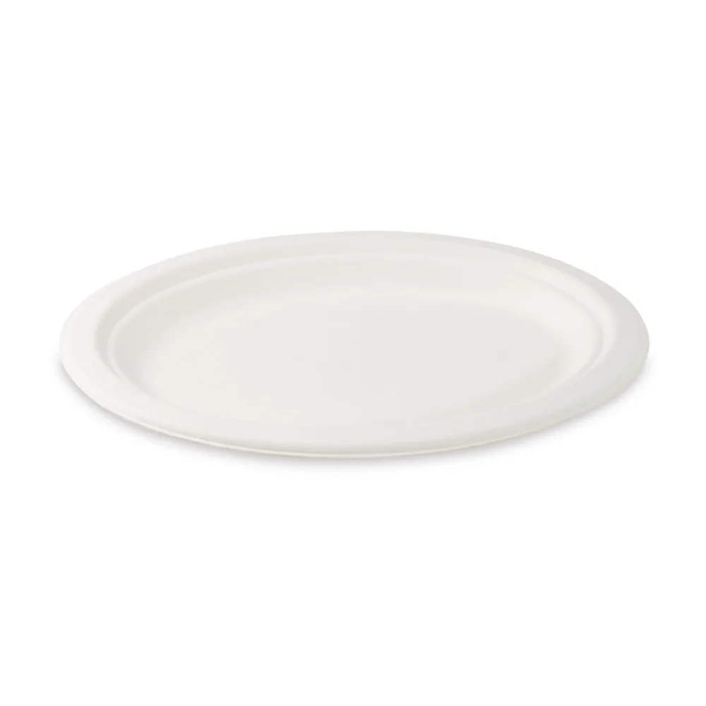 Bio Servierteller Fleischteller oval aus Zuckerrohr Bagasse 26 x 20 cm, 50 Stk. – Bild 2