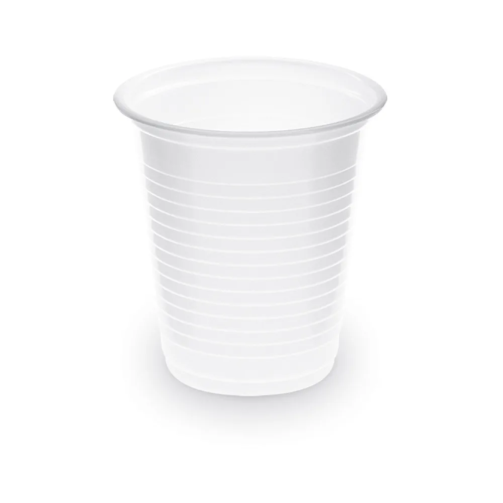 Trinkbecher Schnapsbecher weiß 80 ml PP, O 57 mm, 100 Stk. – Bild 2