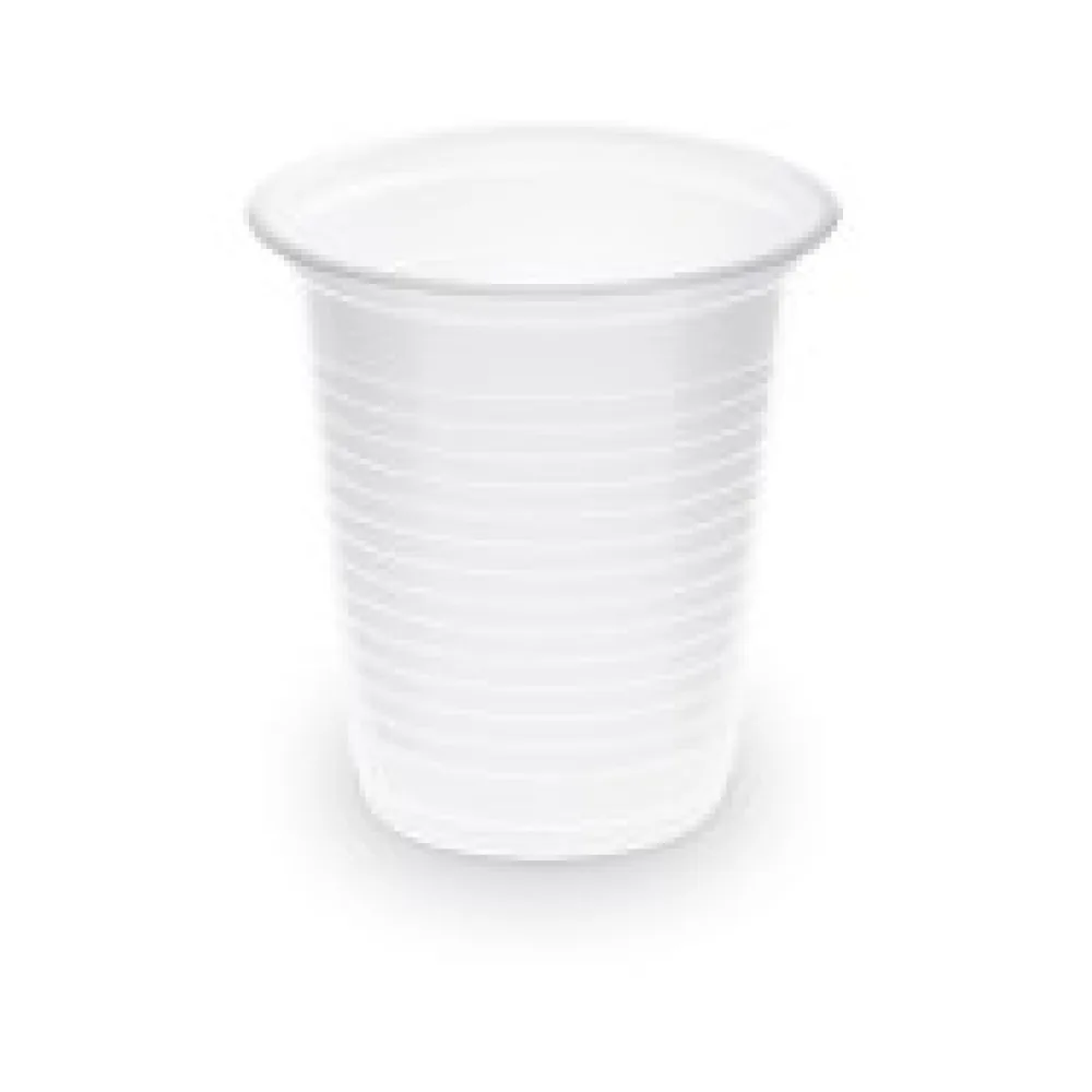 Trinkbecher Schnapsbecher weiß 80 ml PP, O 57 mm, 100 Stk.