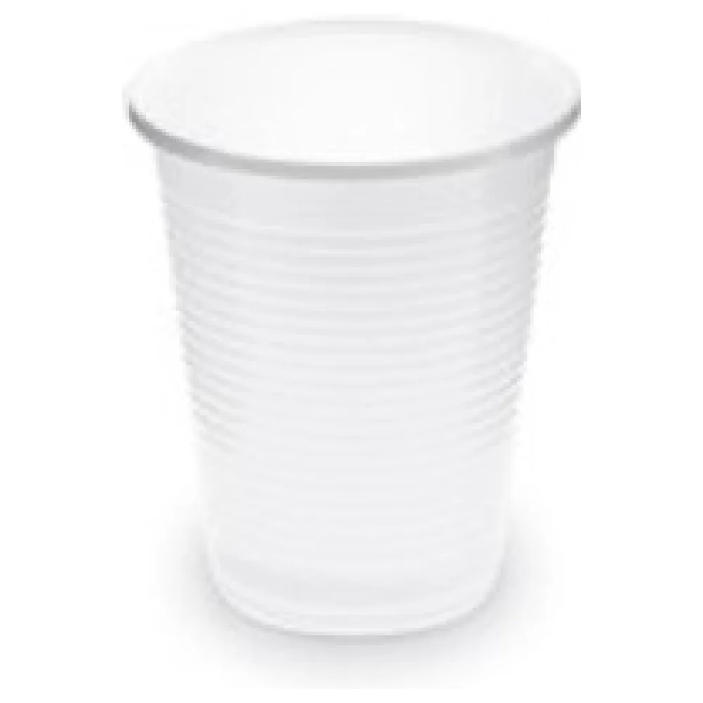 Trinkbecher Getränkebecher weiß 180 ml PP, O 70 mm, 100 Stk. – Bild 3