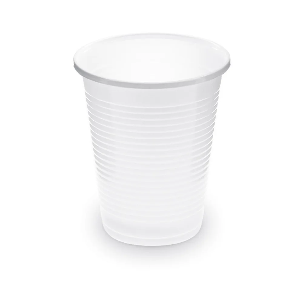 Trinkbecher Getränkebecher weiß 180 ml PP, O 70 mm, 100 Stk. – Bild 2