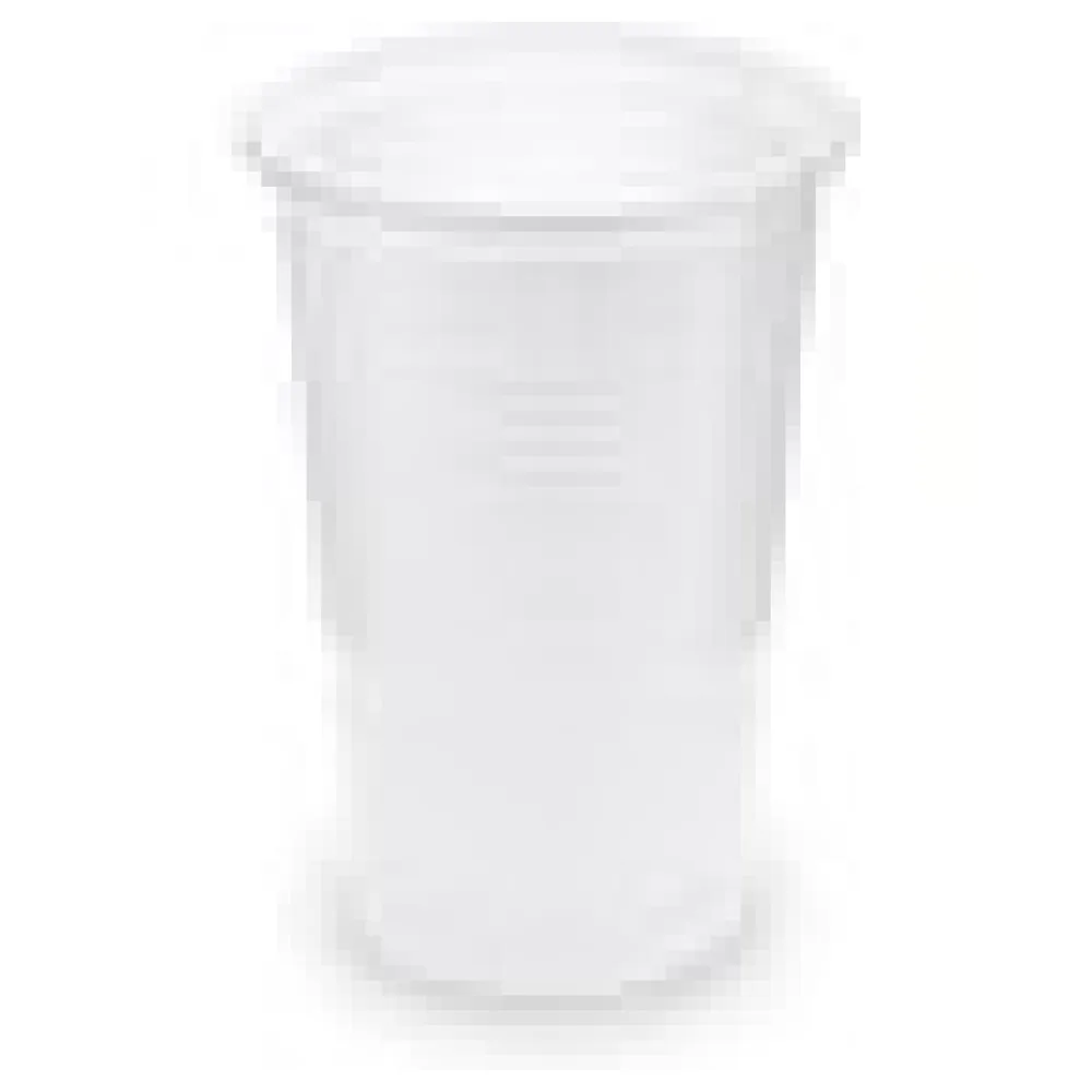 Trinkbecher weiß 200 ml Eichstrich bei 0,2 L, PP, O 70 mm, 15 Stk. – Bild 4