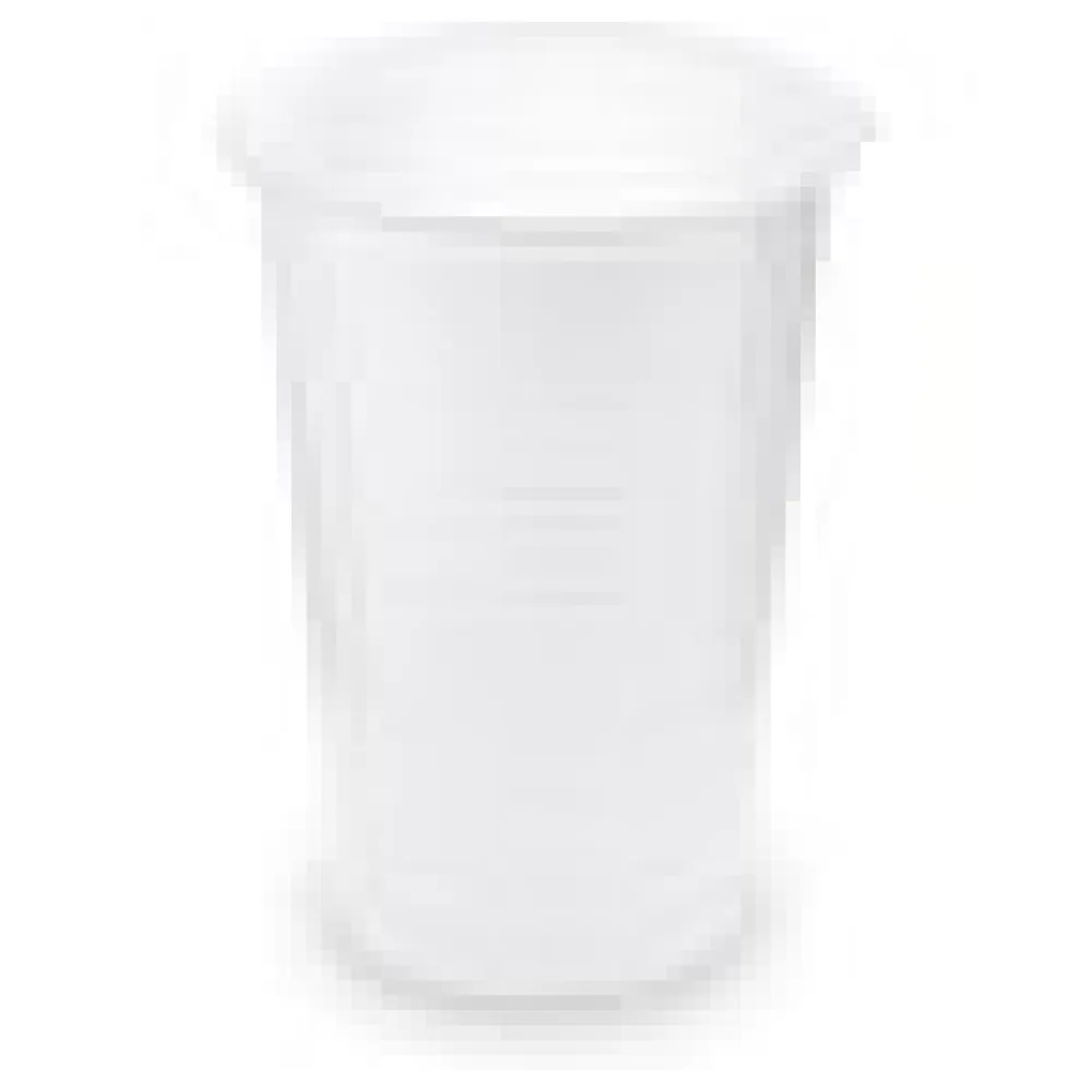 Trinkbecher weiß mit Eichstrich bei 0,3l und 1/2 Pint | 280ml 300ml PP, 100 Stk. – Bild 4