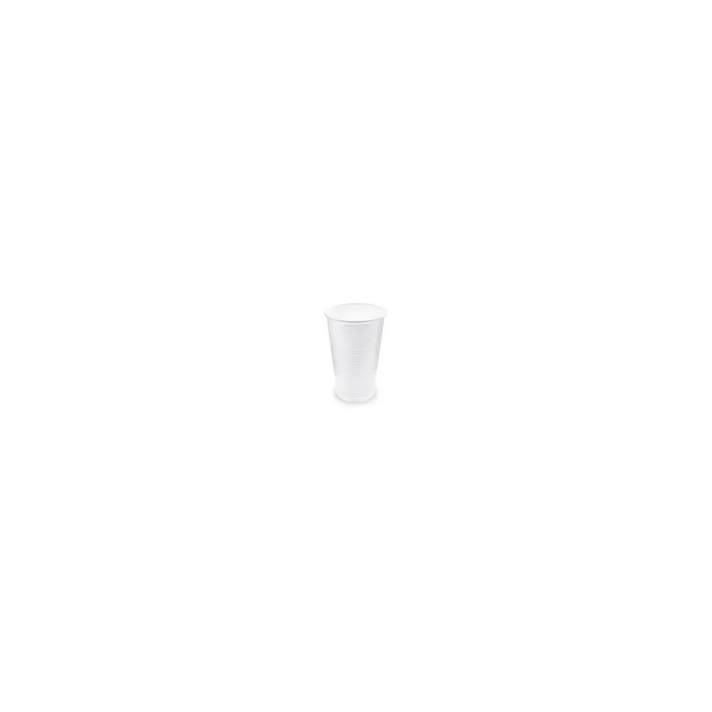 Trinkbecher Getränkebecher weiß mit Eichstrich bei 0,5l | 500 ml PP, 50 Stk.
