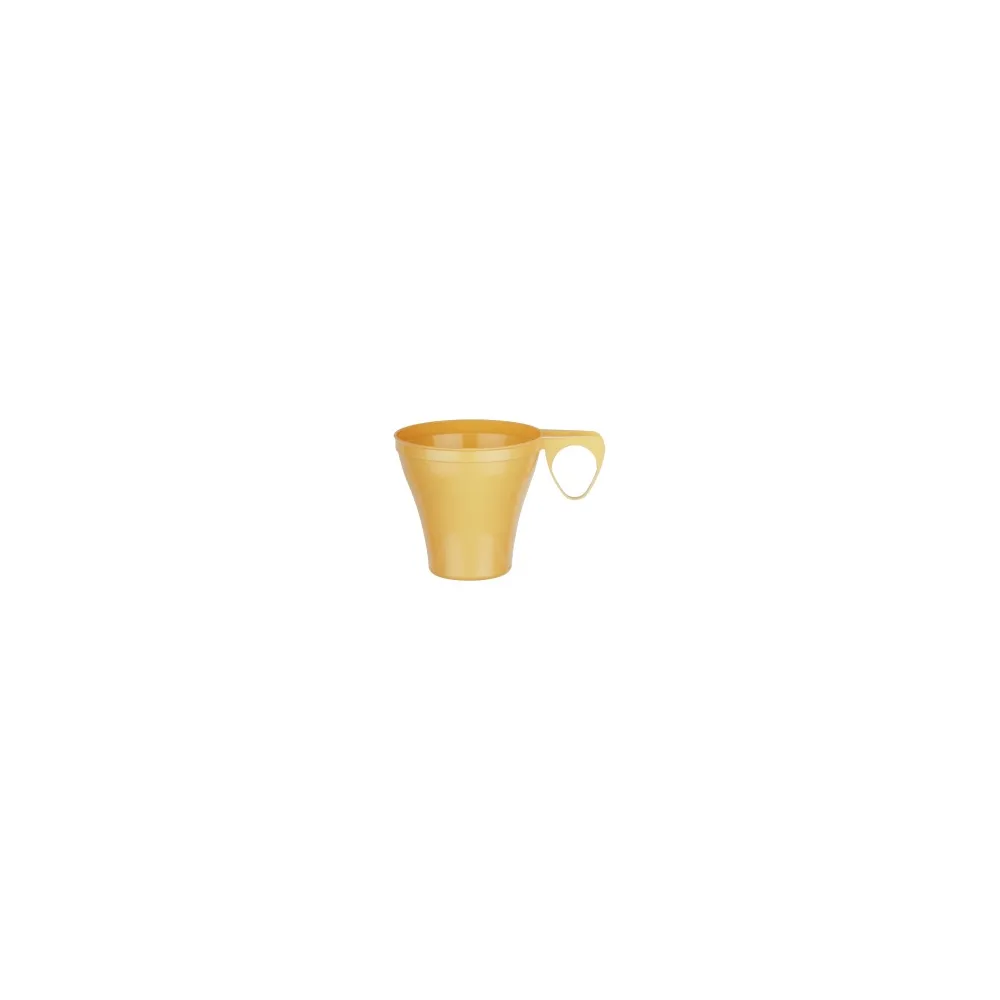 Premium Espressotasse Henkeltasse Kaffeetasse 8cl | 80ml beige PS, 40 Stk.