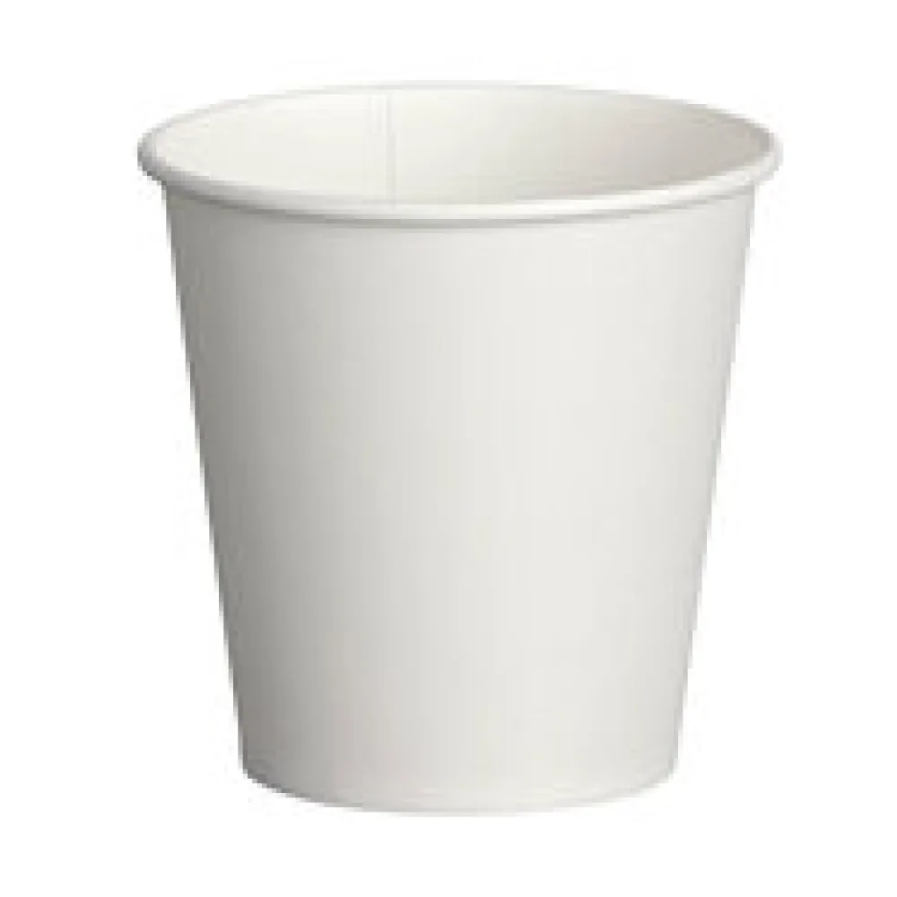Heiß- und Kaltgetränkebecher Pappbecher weiß 150ml 200ml, O 73mm, 50 Stk.