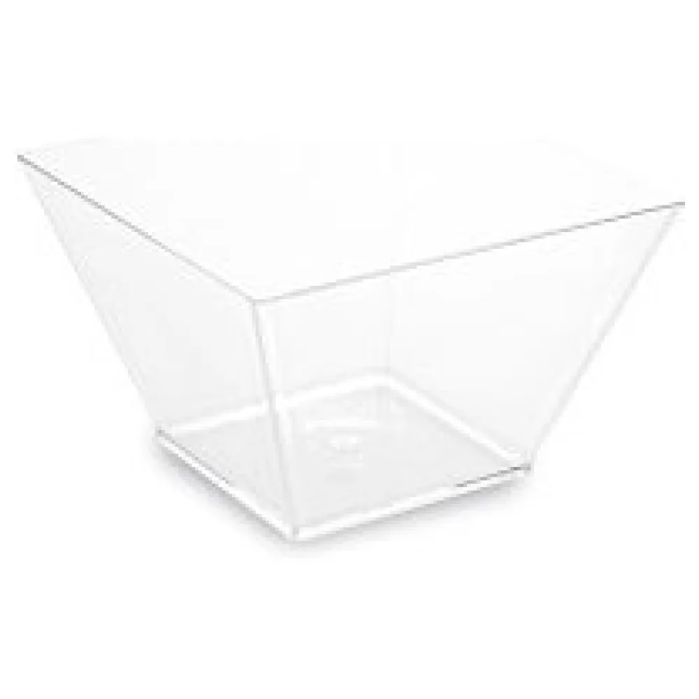 Fingerfood-Schale eckig, klar, 500 ml PS, 11 x 11 x 7 cm, 20 Stk. – Bild 3