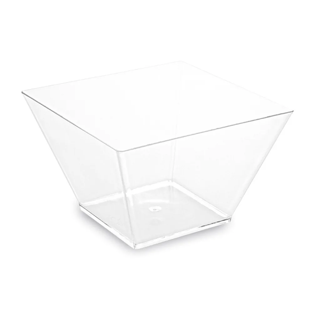 Fingerfood-Schale eckig, klar, 500 ml PS, 11 x 11 x 7 cm, 20 Stk. – Bild 2