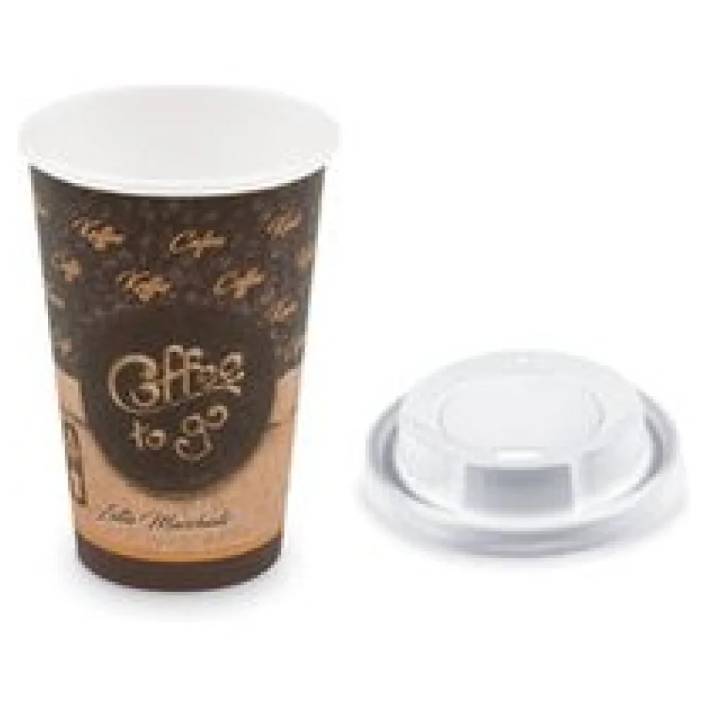 Kaffeebecher L 'Coffee To Go' Melange mit Trinkdeckel 250ml 330ml, 100 Stk. – Bild 3