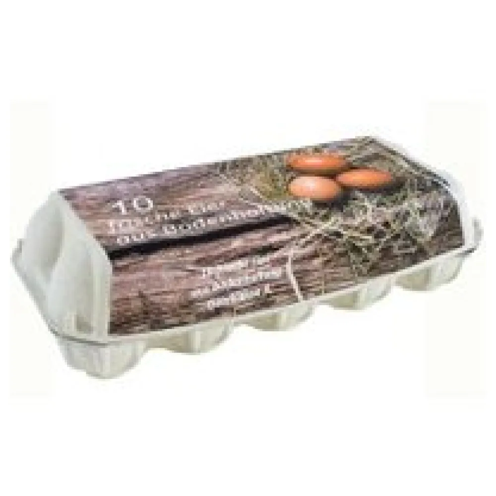 Eierverpackungen für 10 Eier Bodenhaltung, weiß, 154 Stk., geeignet für S, M, L – Bild 3