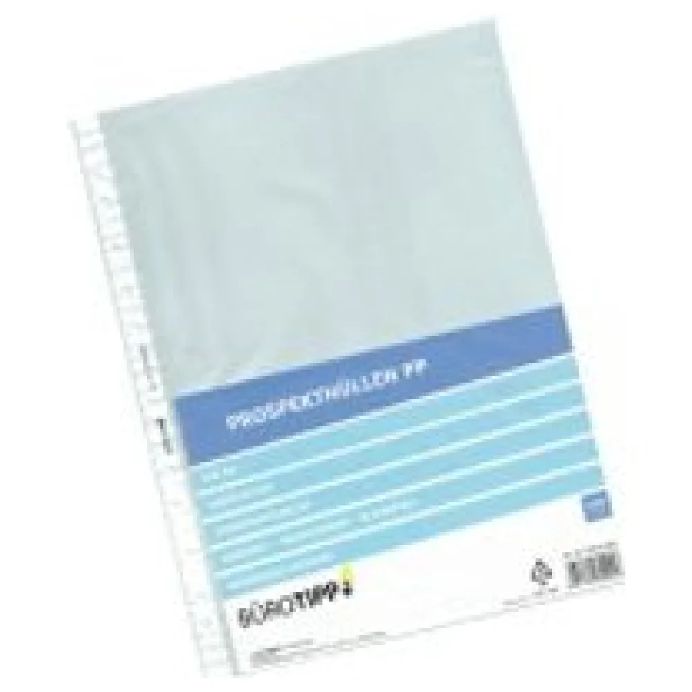 Prospekthüllen A4, Standard, oben offen, transparent/genarbt, 40my, 100 Stk. – Bild 3