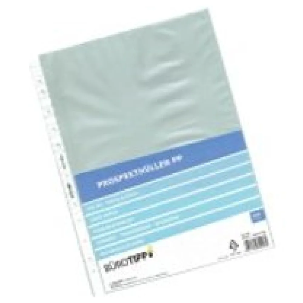 Prospekthüllen A4, Business, oben offen, transparent/genarbt, 50my, 100 Stk. – Bild 3