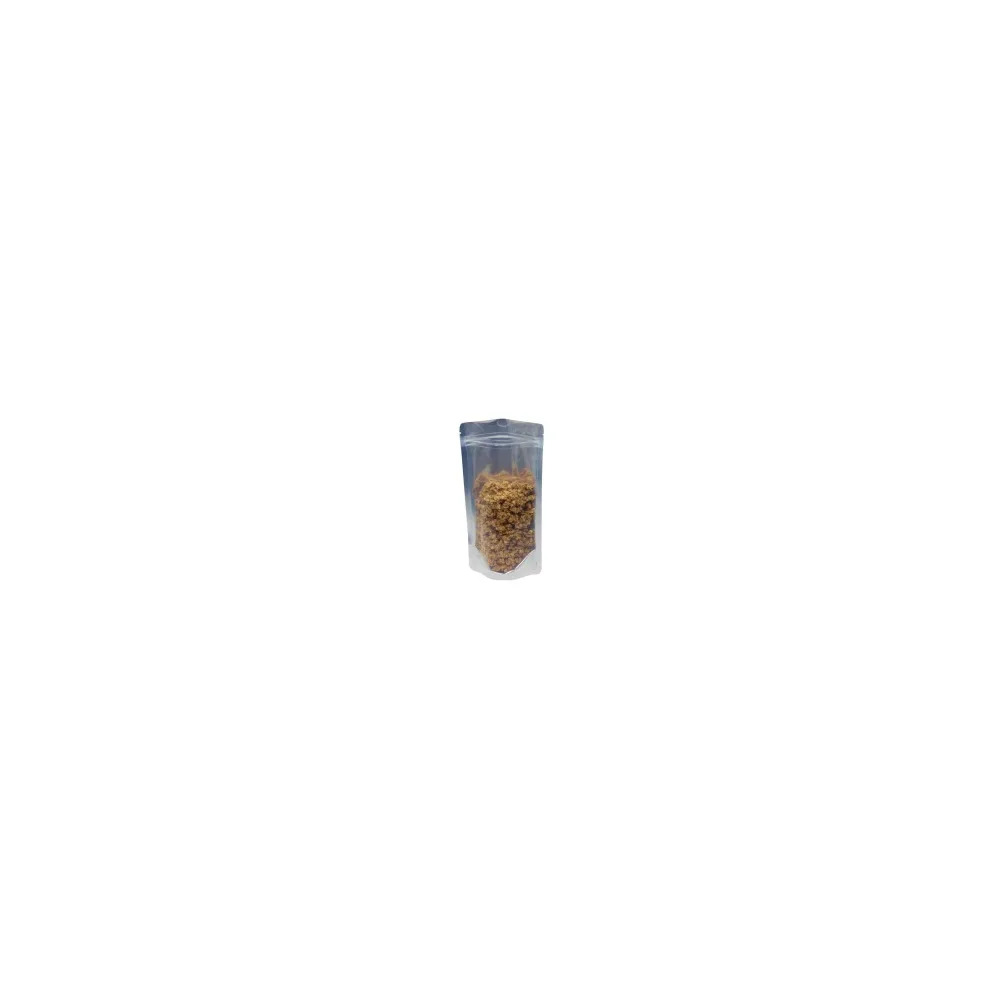 Standbodenbeutel Aluminium glänzend transparent 160x270x80mm 750ml, 500 Stk.