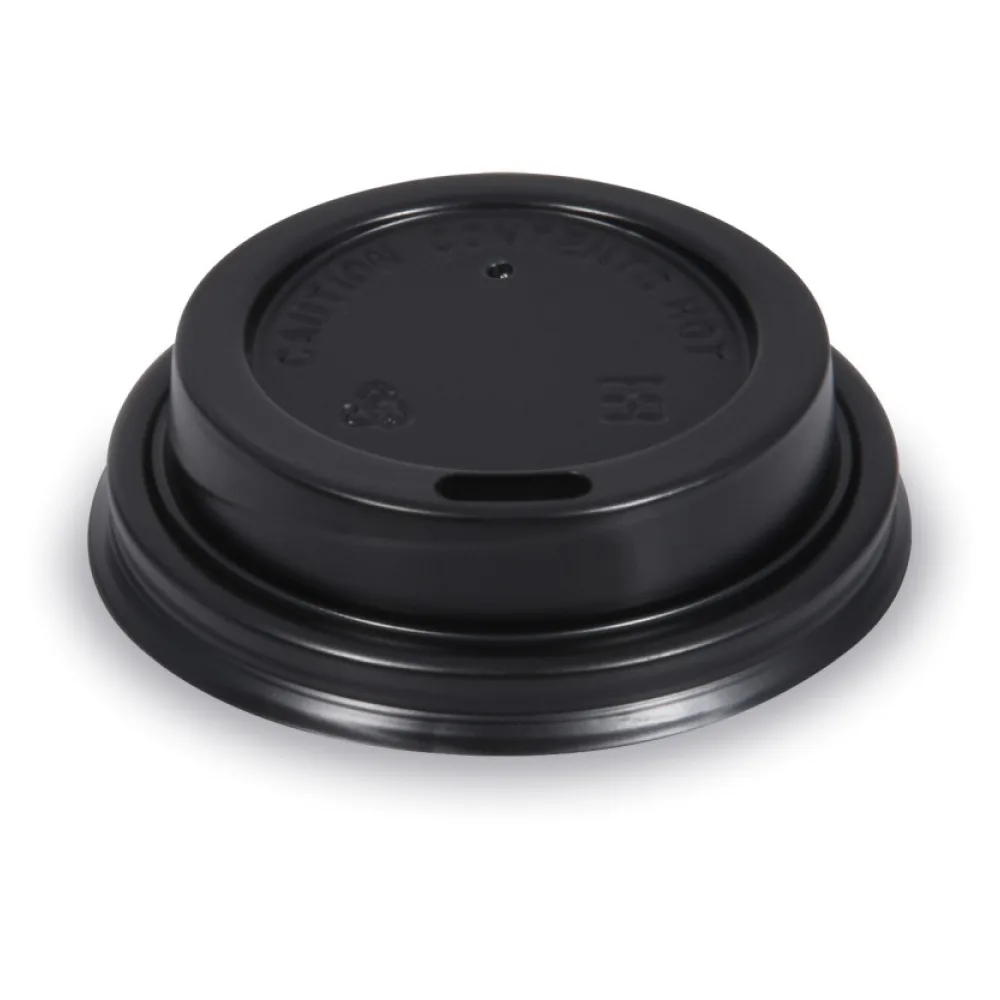 Domdeckel schwarz für Pappbecher mit O 62mm, 50 Stk. – Bild 2