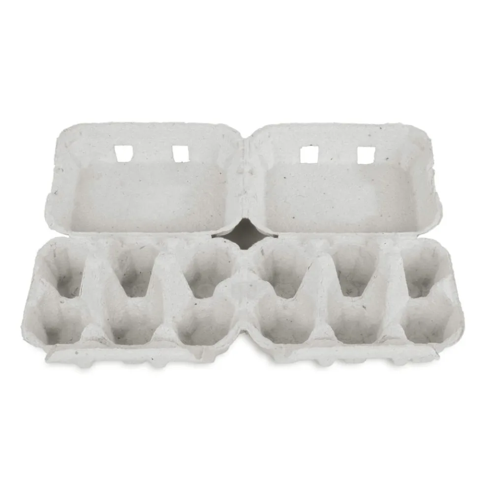 Eierverpackungen für 2x6 Eier, uni weiß, 130 Stk., für S, M, L – Bild 2