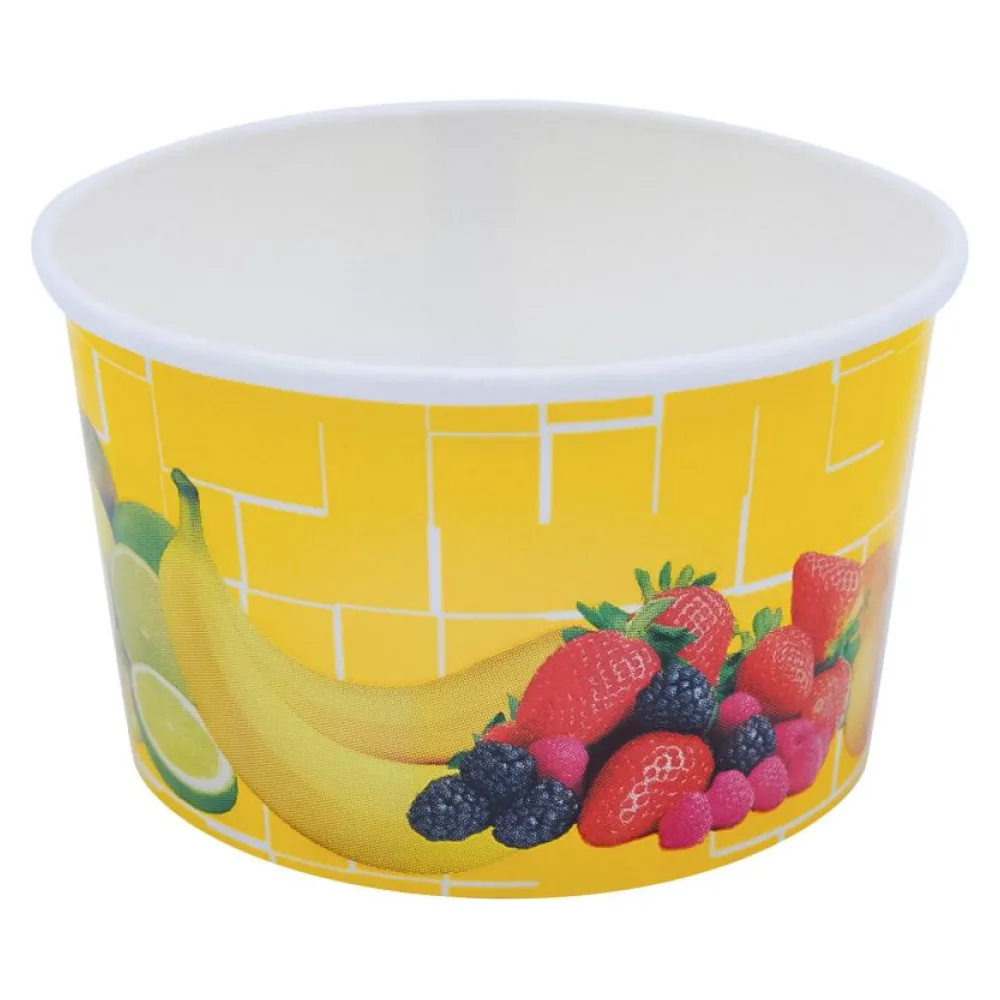 Eisbecher, Pappe rund 260 ml O 92mm, Höhe 55mm, "Fruchtreigen", 50 Stk. – Bild 2