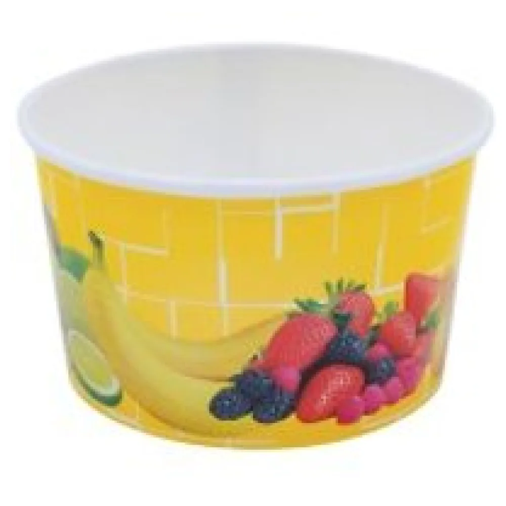 Eisbecher, Pappe rund 260 ml O 92mm, Höhe 55mm, "Fruchtreigen", 50 Stk. – Bild 3