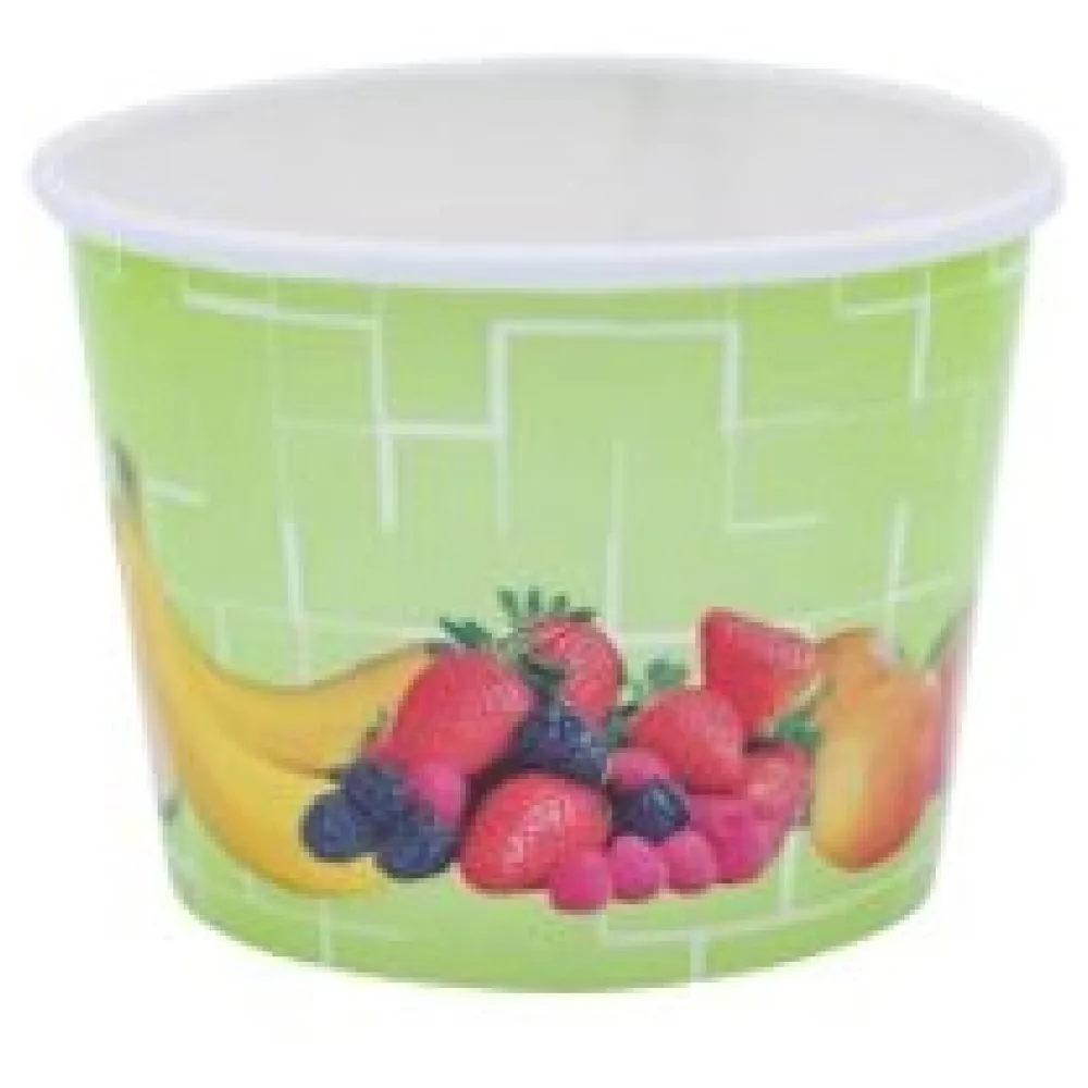 Eisbecher, Pappe rund 140 ml O 73mm, Höhe 52mm, "Fruchtreigen", 45 Stk. – Bild 3