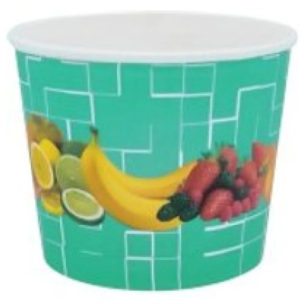 Eisbecher, Pappe rund 500 ml O 105mm, Höhe 84mm, "Fruchtreigen", 45 Stk. – Bild 3