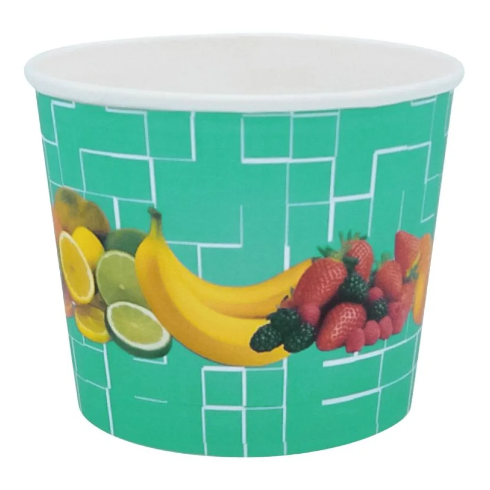 Eisbecher, Pappe rund 500 ml O 105mm, Höhe 84mm, "Fruchtreigen", 45 Stk. – Bild 2