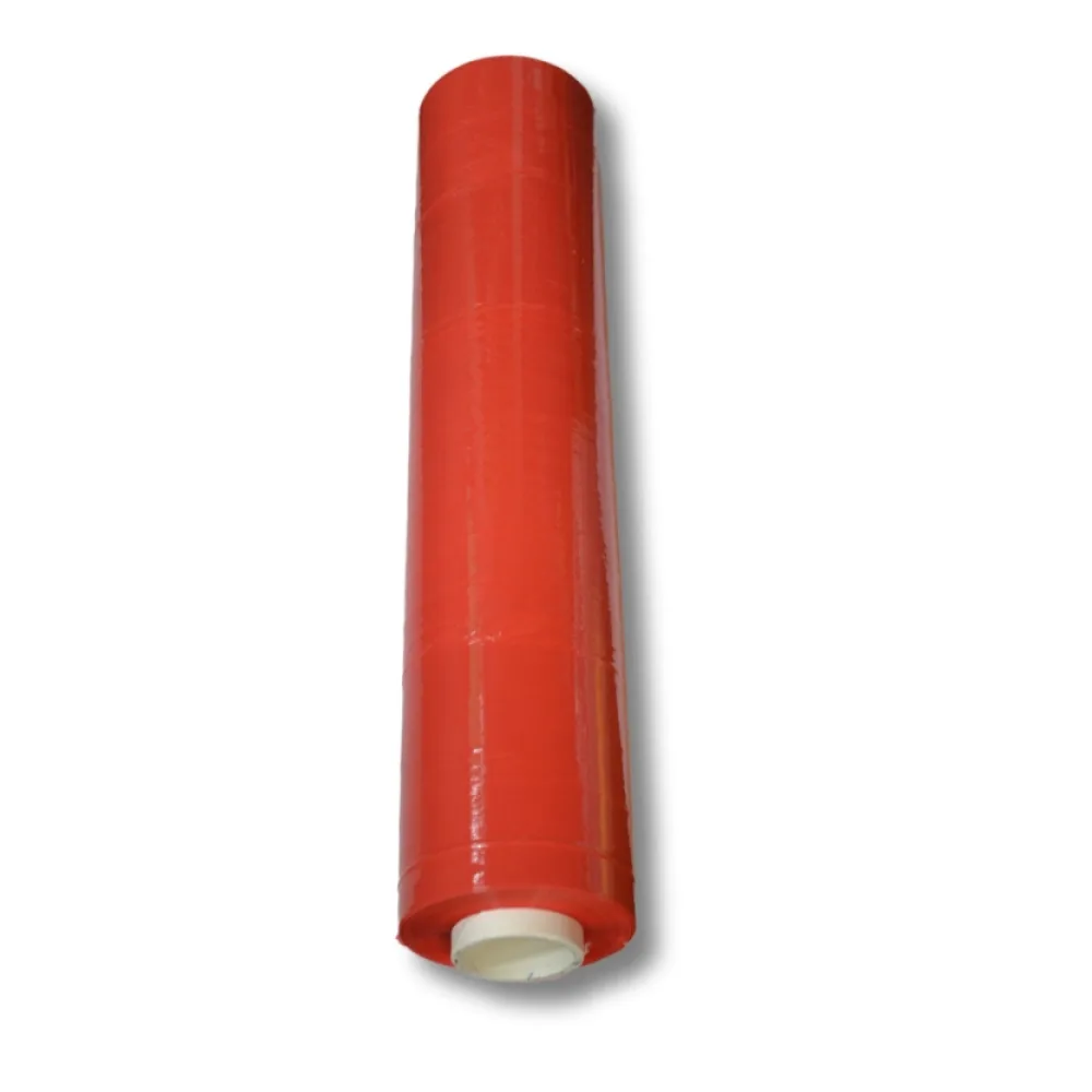 Handstretchfolie 500mm, 23my, 260 meter Länge, rot – Bild 2
