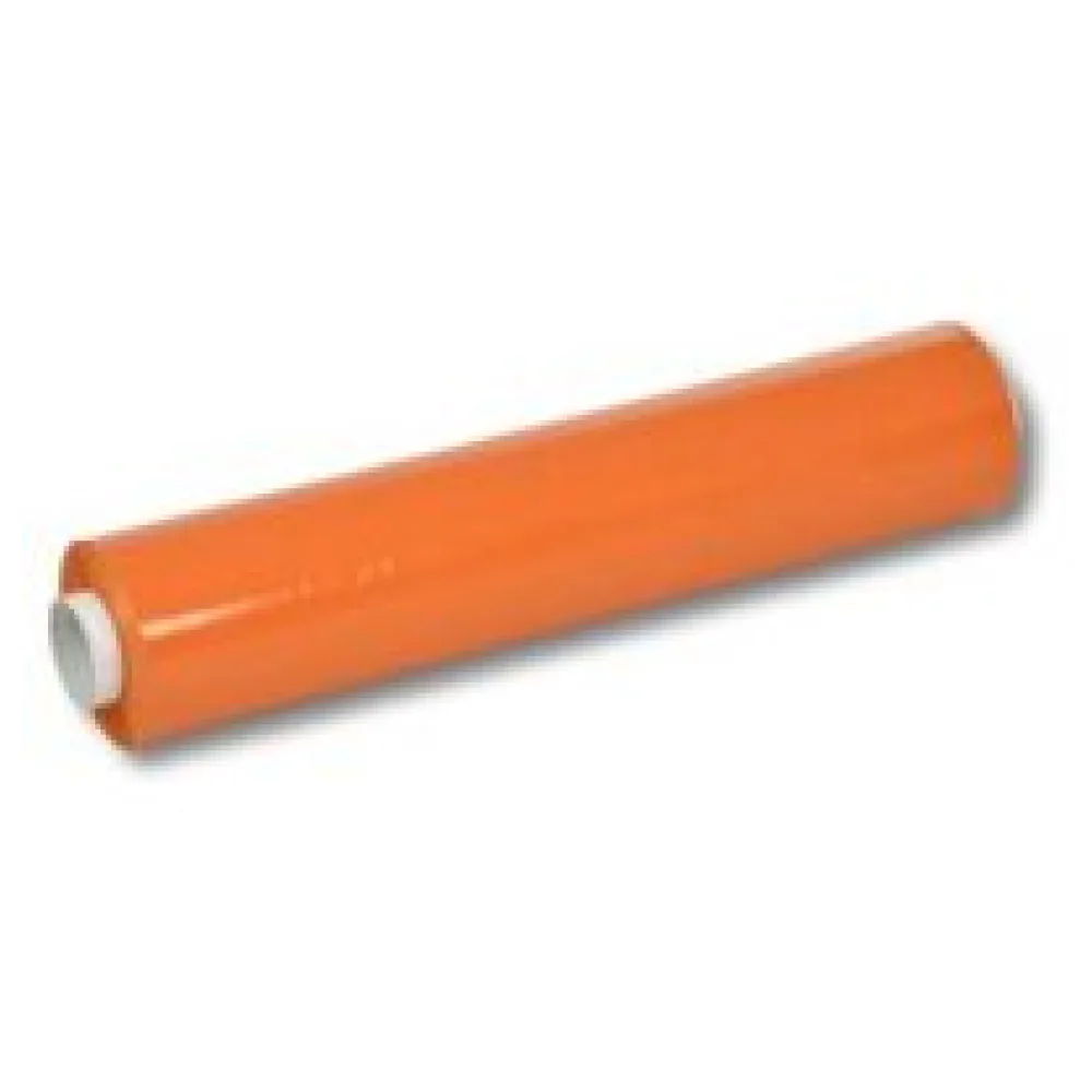 Handstretchfolie 500mm, 23my, 260 meter Länge, orange – Bild 3