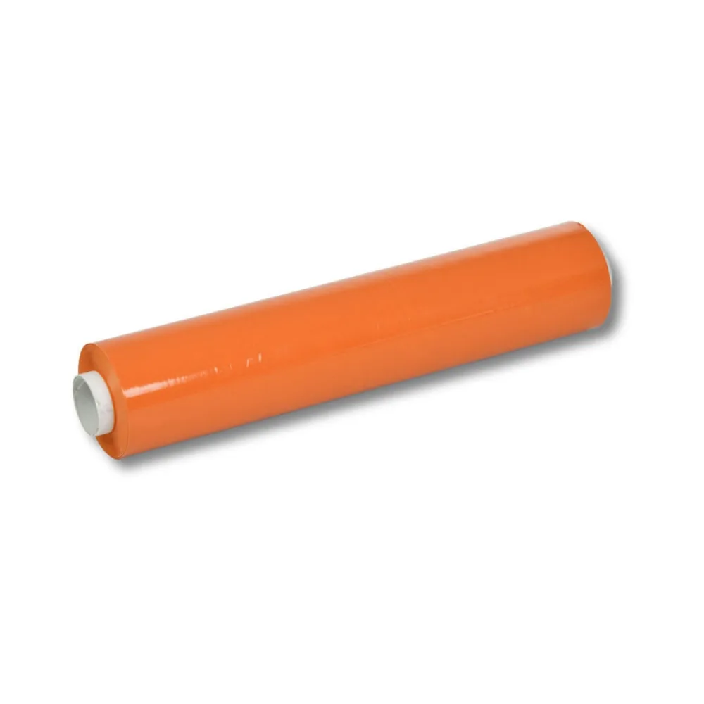 Handstretchfolie 500mm, 23my, 260 meter Länge, orange – Bild 2