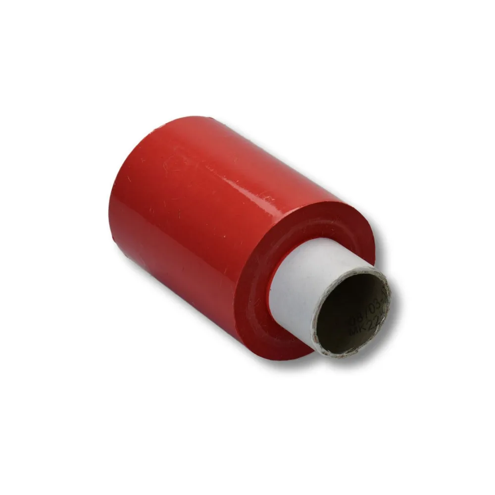 Bündelstretchfolie, 100 mm, 23my, ROT, Kernlänge 140 mm, 150m – Bild 2