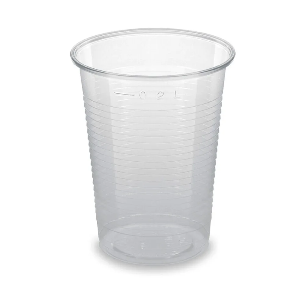 BIO Trinkbecher klar 200 ml 0,2 l aus Biokunststoff PLA o 70mm, 100 Stk. – Bild 2