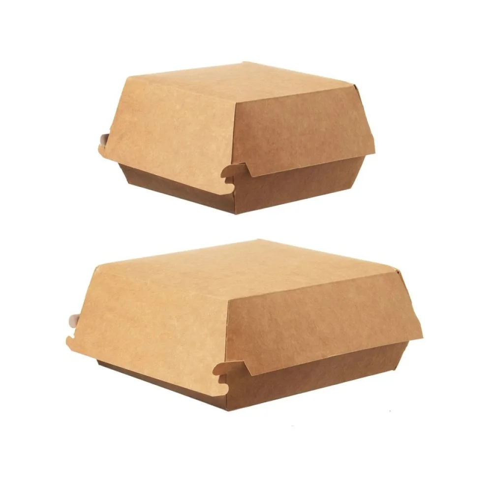 Hamburger-Box groß, Green by Nature, 145x145x80 mm, 100 Stk. – Bild 2