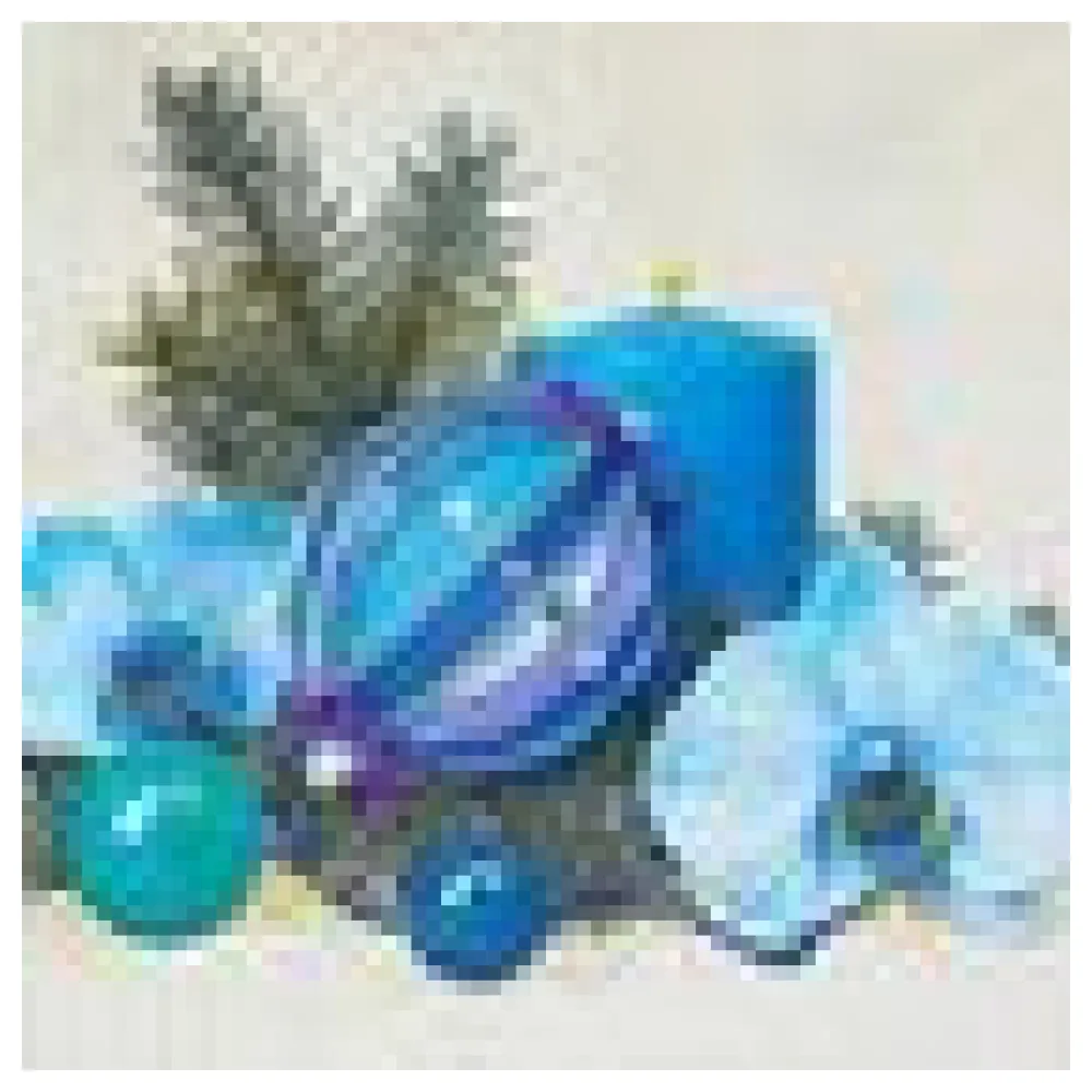 Weihnachtsservietten 3-lagig 33 x 33 cm blaue Kerze und Deko, 20 Stk. – Bild 4