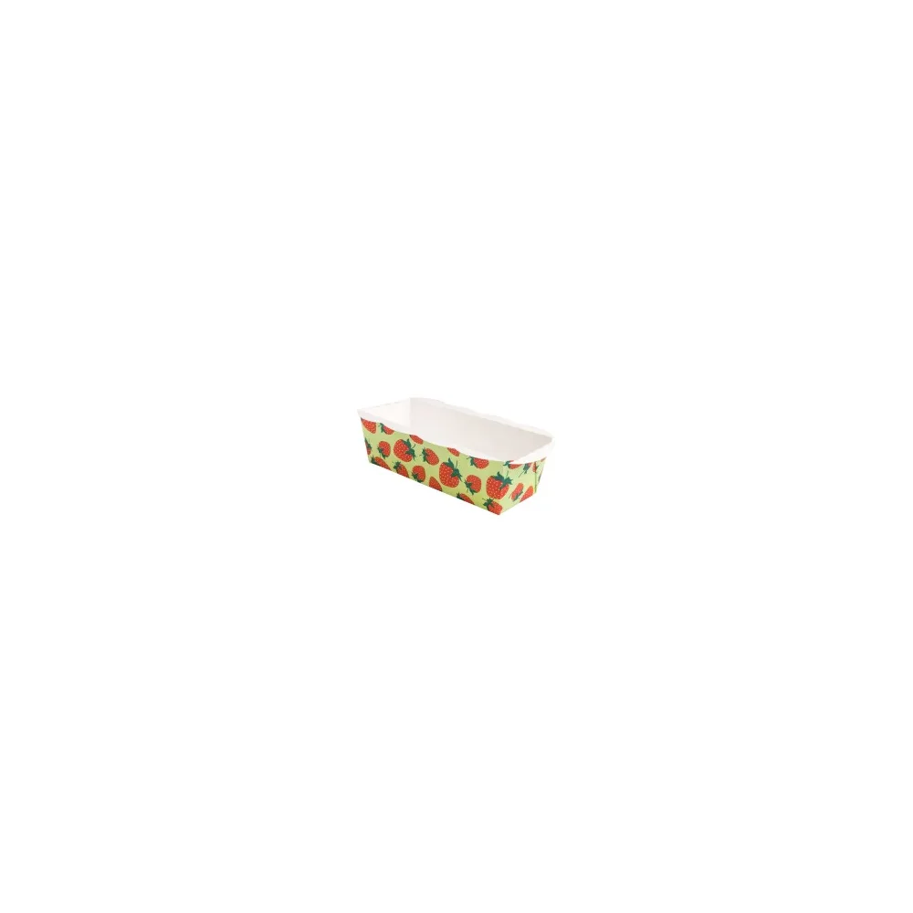 XL-Backform, Erdbeere, backfest, fettdicht, 170x53x55 mm, 3 Stk.