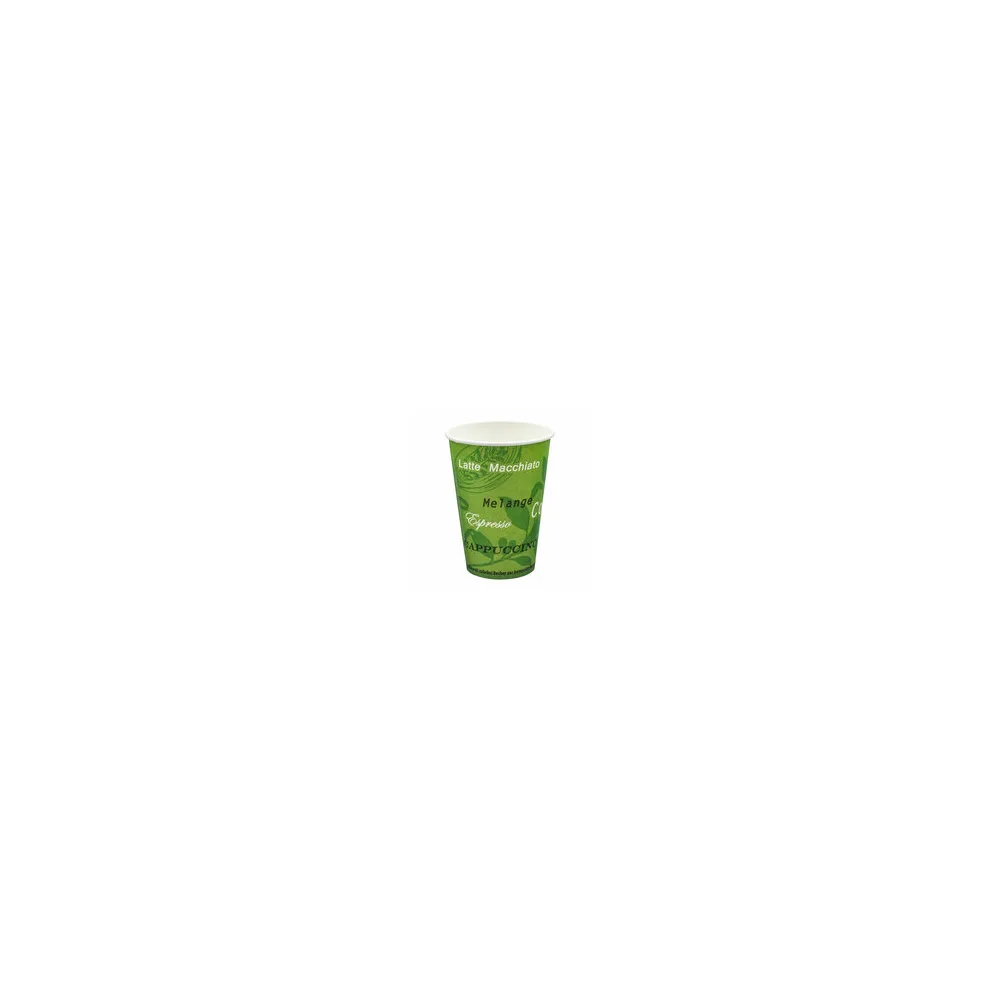 BIO Automatenbecher Kaffeebecher Pappbecher 70,3mm O Bio Green 180 ml 100 Stk.