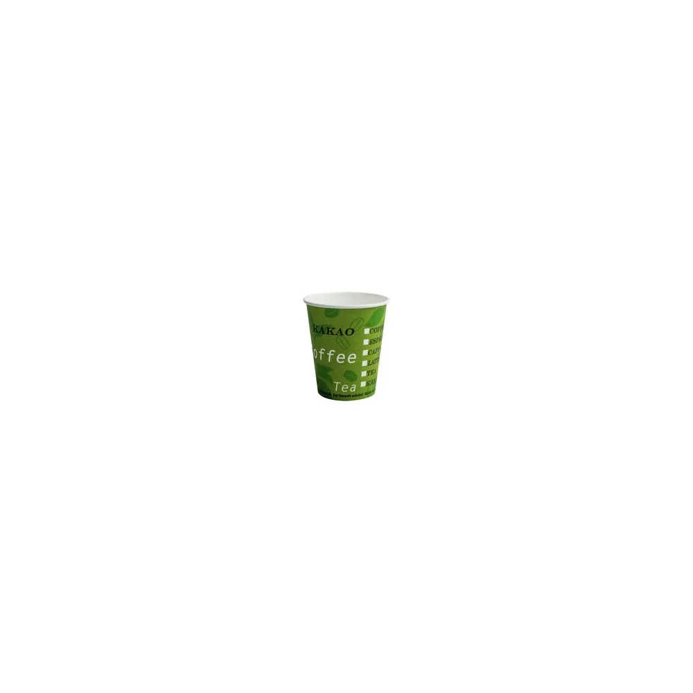 BIO Automatenbecher Kaffeebecher Pappbecher 80mm O Bio Green 200 ml 75 Stk.
