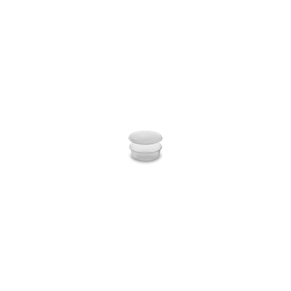 Rundbecher klar 125 ml mit Deckel PP mikrowellengeeignet, 250 Stk.