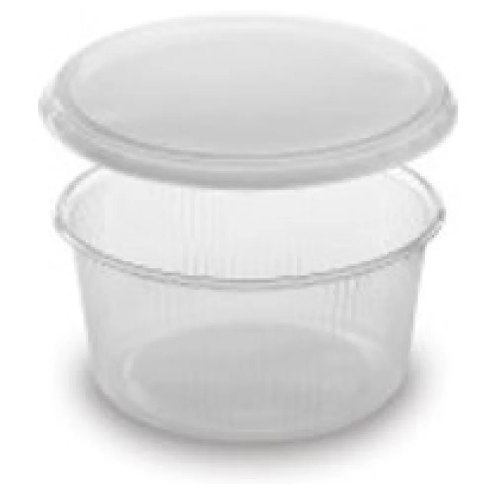 Rundbecher klar 250 ml mit Deckel PP mikrowellengeeignet, 250 Stk. – Bild 3