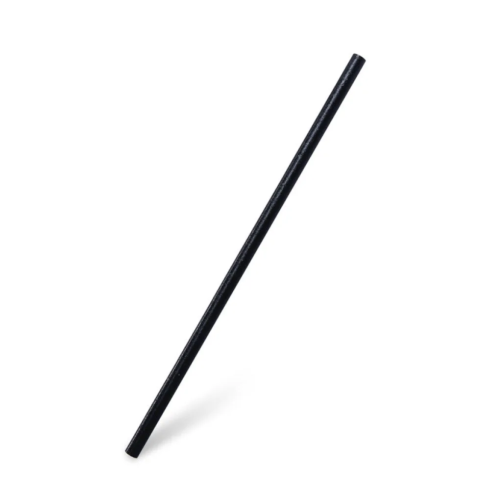 Trinkhalme aus BIO-Komposit JUMBO schwarz 21 cm O 8 mm, 100 Stk. – Bild 2
