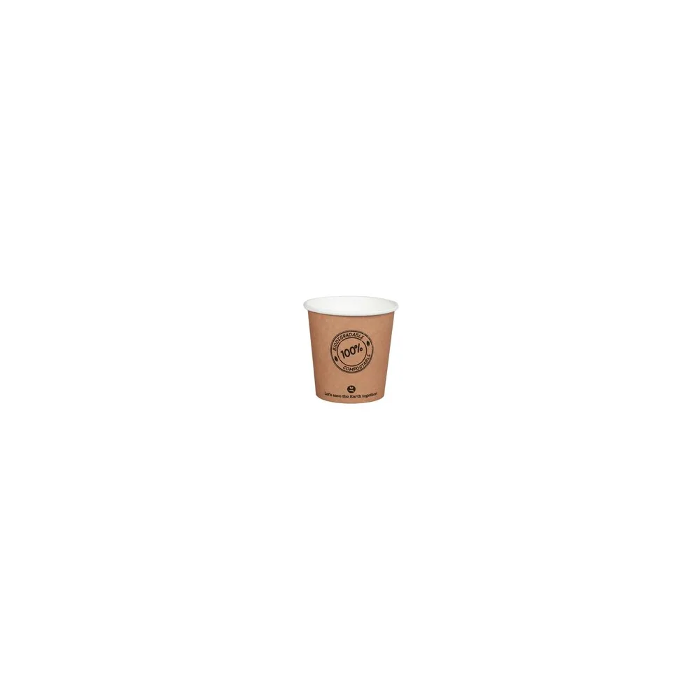BIO Pappbecher 100ml O6.2cm, -10°C bis 100°C, 50 Stk.