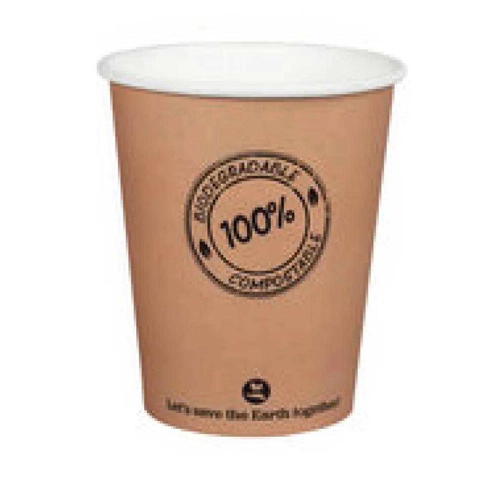 BIO Pappbecher 200ml O8cm, -10°C bis 100°C, 50 Stk.