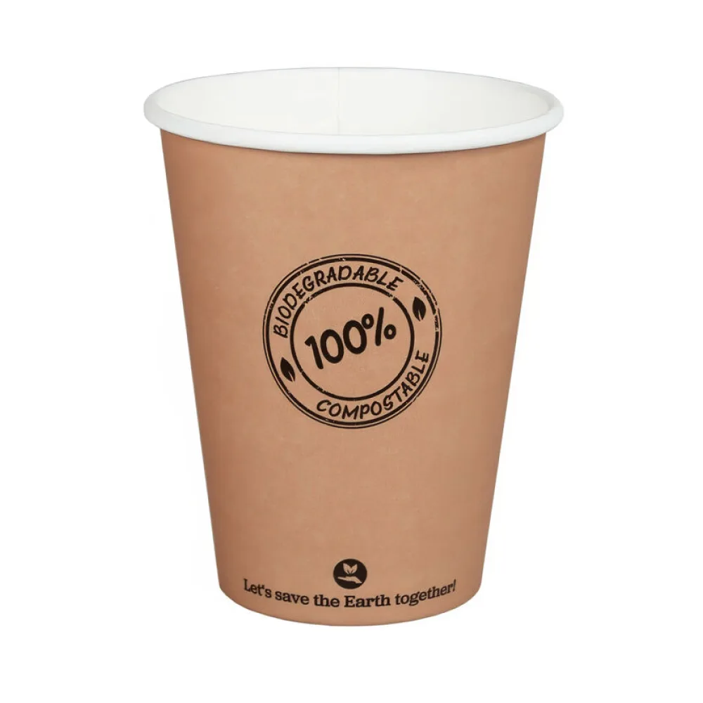 BIO Pappbecher 300ml O9cm, -10°C bis 100°C, 50 Stk. – Bild 2